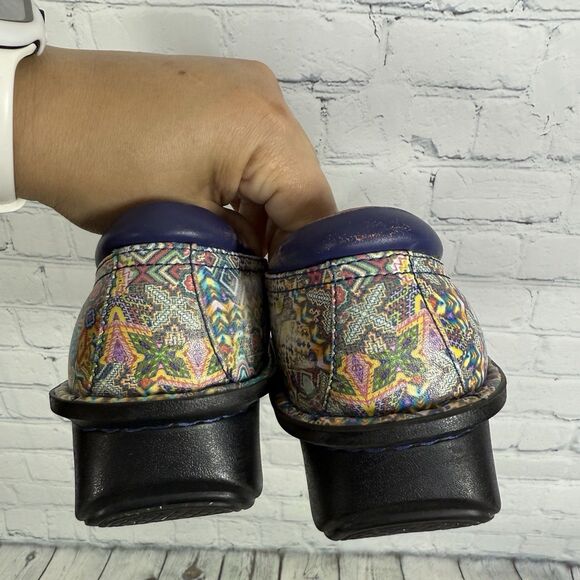 Alegria Debra Clogs Women 9.5-10 EU 40 Comfort Nurse Slip Resistant Floral Shoes - Picture 11 of 11